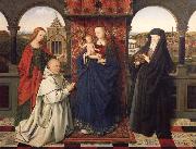 Jan Van Eyck Virgin and child,with saints and donor oil painting picture wholesale